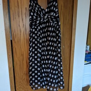 Black and white maxi dress